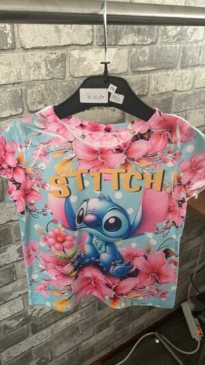 Roze stitch shirt klein